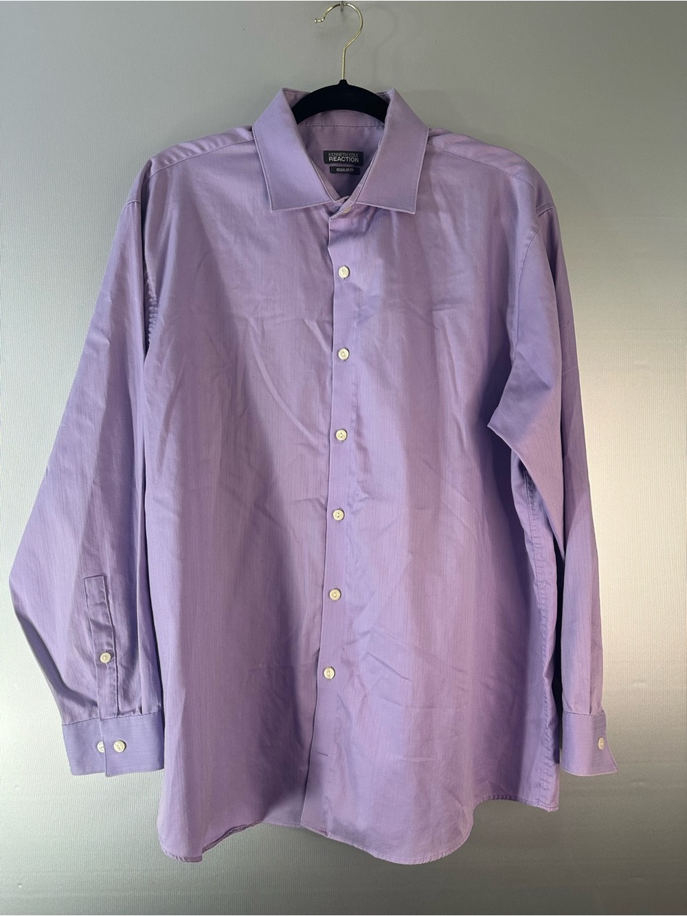 Kenneth Cole Lavender Long-Sleeve Dress Shirt